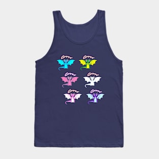 6 Cute Dragons Tank Top